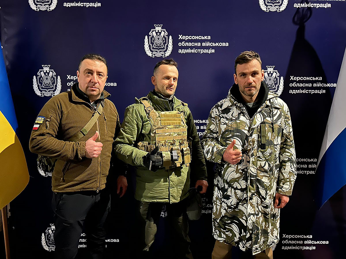 W sztabie obrony Chersonia jednostki GUR, styczeń 2023 r. Fot. archiwum prywatne Igora Tracza W sztabie obrony Chersonia jednostki GUR, styczeń 2023 r. Fot. archiwum prywatne Igora Tracza